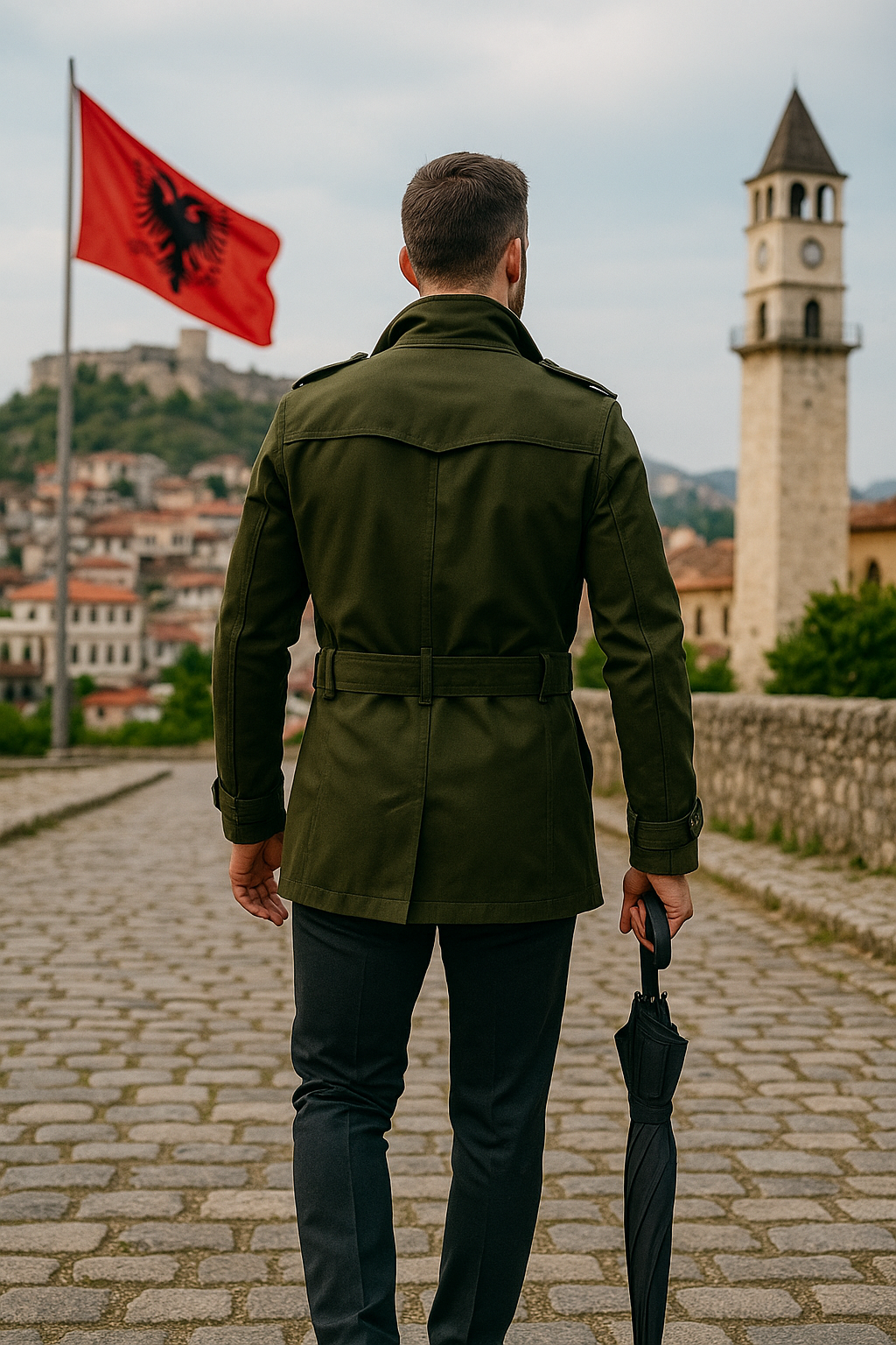 Klassische Premium-Stehkragenjacke