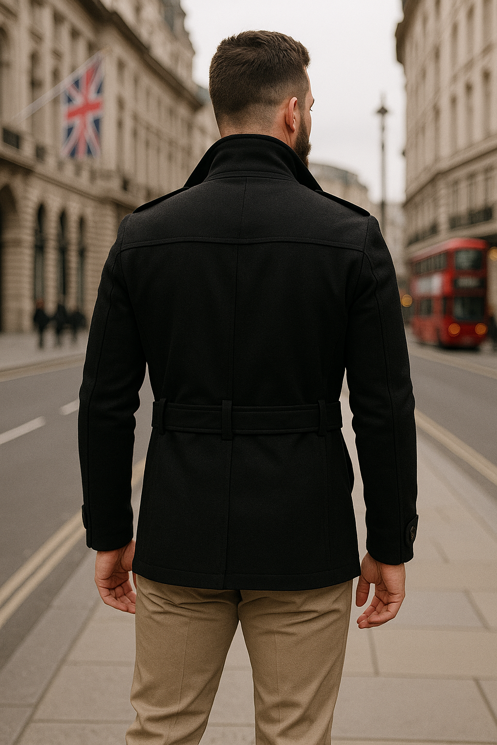 Klassische Premium-Stehkragenjacke