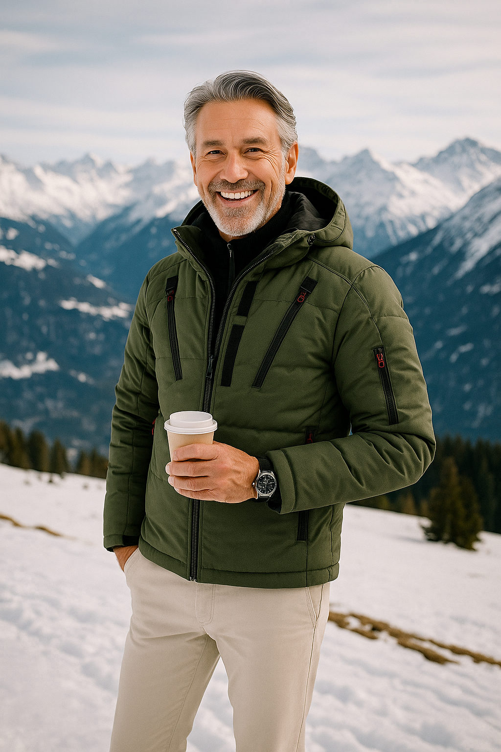 Luxuriöse Gefütterte Winterjacke – Warm, Stylisch & Unverzichtbar für den Winter