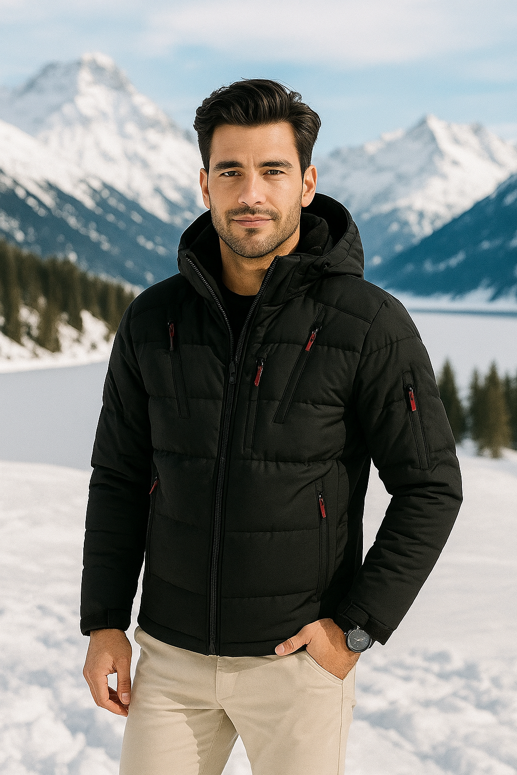 Luxuriöse Gefütterte Winterjacke – Warm, Stylisch & Unverzichtbar für den Winter