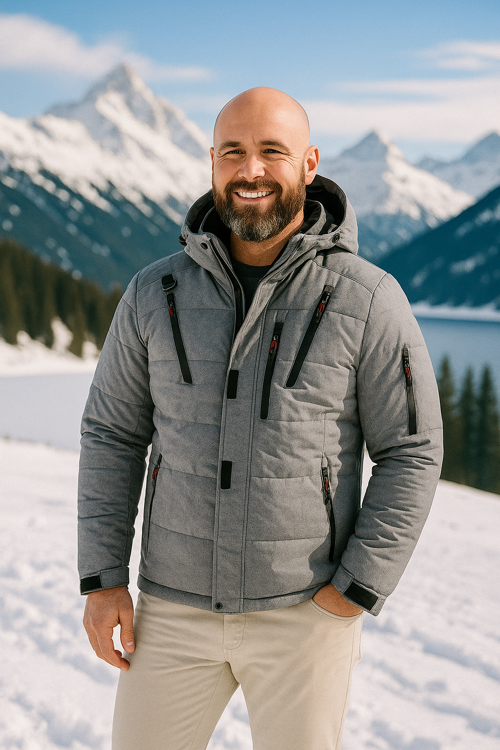 Luxuriöse Gefütterte Winterjacke – Warm, Stylisch & Unverzichtbar für den Winter